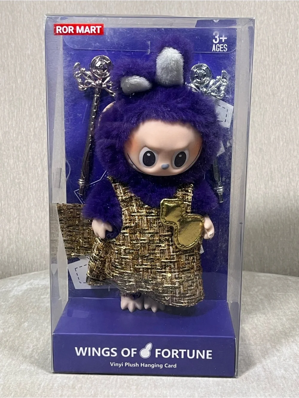 POP MART Wings of Fortune Purple Plush Hanging Toy for Small Pets